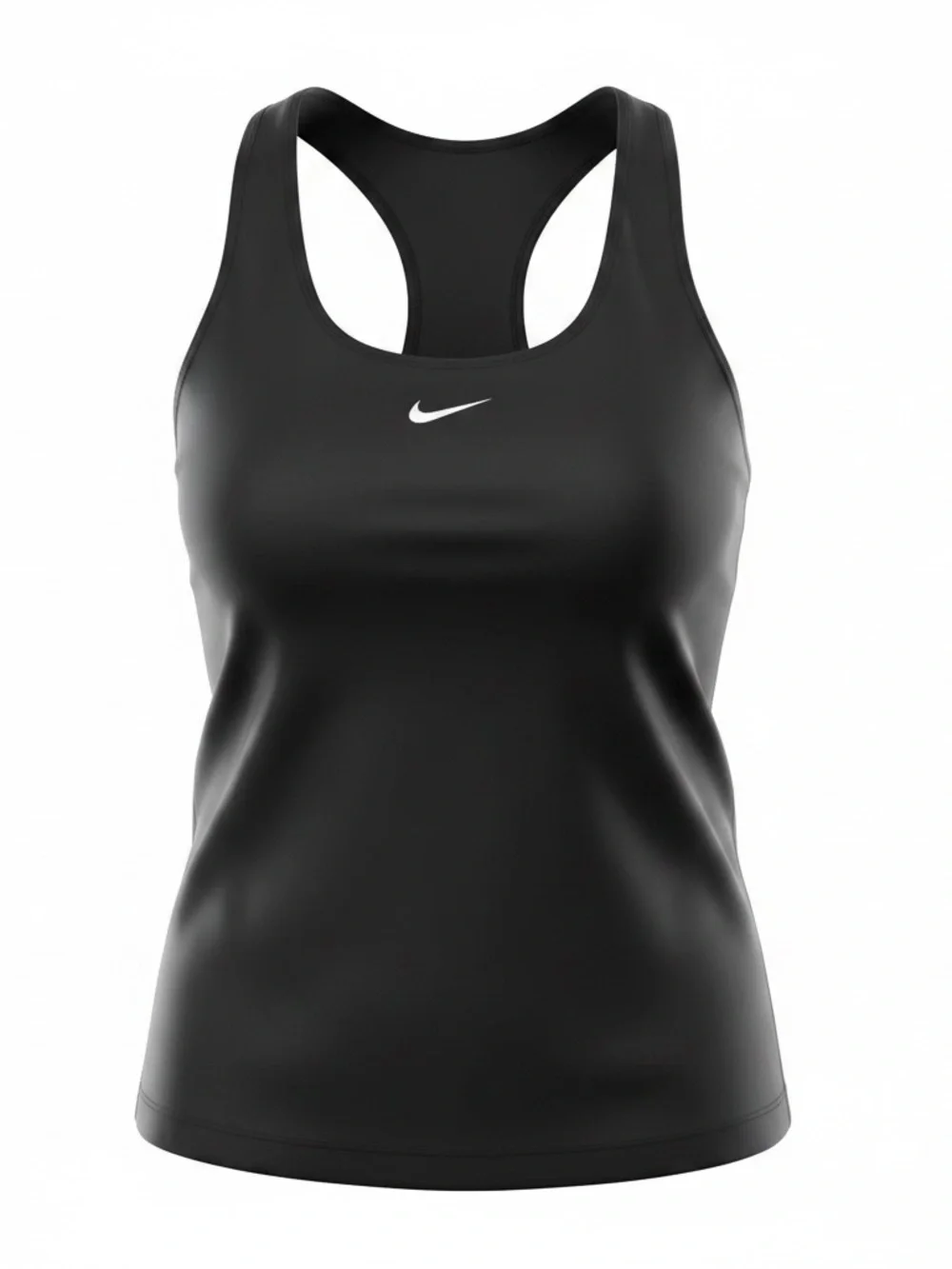 Nike Black Racerback Training Tank with White Swoosh